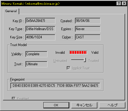 Keys Import Properties