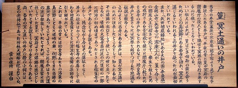篁 冥界通いの井戸 篁 冥界通いの井戸
