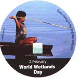 Ramsar WWD Sticker: spear fishing