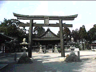 Minakuchi shrine's torii.