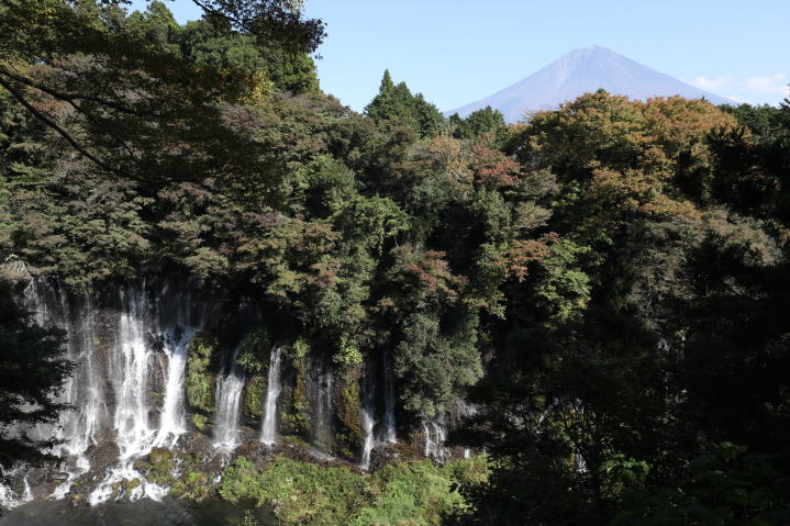 富士と白糸の滝