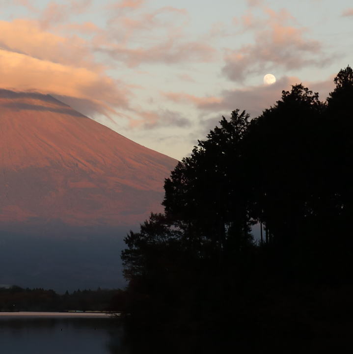 田貫湖夕照