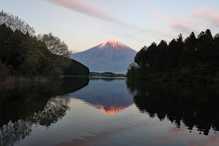 田貫湖夕照