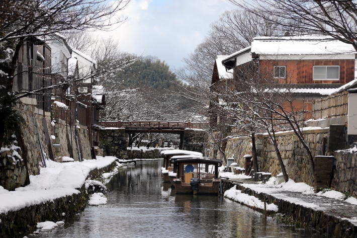 冬の八幡堀